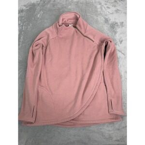 Athleta Cozy Karma Asym Pullover Sweater Women's Size Large Tall Pink